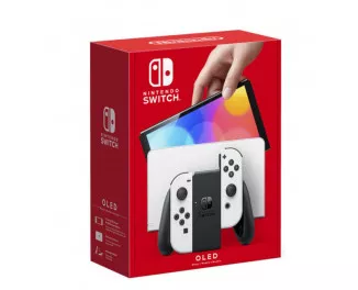 Портативная игровая приставка Nintendo Switch OLED with White Joy-Con (NSH008)