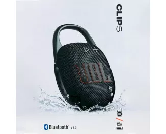 Портативна колонка JBL Clip 5 Black (JBLCLIP5BLK)