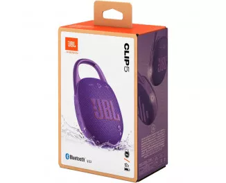 Портативная колонка JBL Clip 5 Purple (JBLCLIP5PUR)