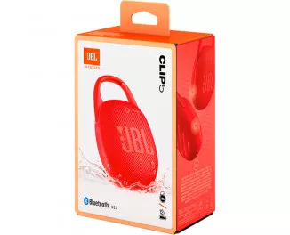 Портативна колонка JBL Clip 5 Red (JBLCLIP5RED)
