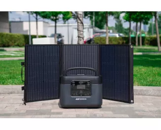 Портативна сонячна панель 2E 100W (2E-LSFC-100) Black