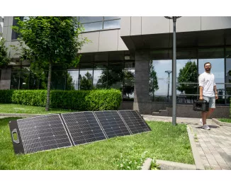 Портативная солнечная панель 2E 100W (2E-PSPLW100) Black