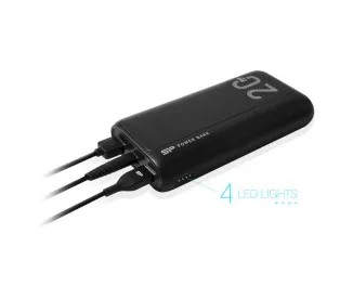 Портативный аккумулятор 20000mAh Silicon Power QS15 Black (SP20KMAPBKQS150K)
