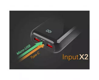 Портативный аккумулятор 20000mAh Silicon Power QS28 Black (SP20KMAPBKQS280K)