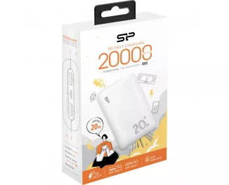 Портативный аккумулятор 20000mAh Silicon Power QS58 20Wh White (SP20KMAPBKQS580W)