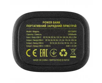 Портативный аккумулятор 2E Power Bank Сrystal 24000mAh 100W (2E-PB7200PD)