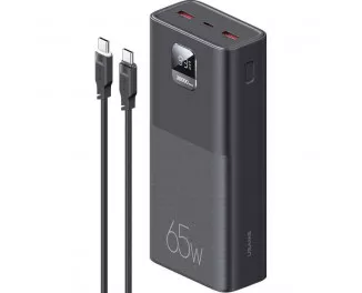 Портативный аккумулятор 30000mAh USAMS PB68 QC3.0+PD3.0 65W Black (ATXLOGTC01)