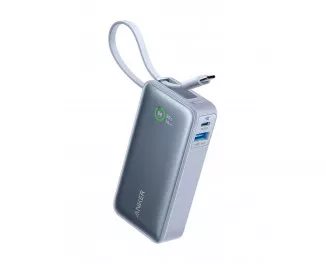 Портативный аккумулятор Anker Nano Power Bank 10000mAh 30W (Built-In USB-C Cable) (A2159031) Blue