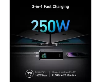 Портативний акумулятор Anker Prime 27K 250W PD 3.1 27650mAh (A1340011) Black