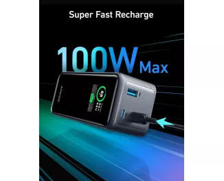 Портативний акумулятор Anker Prime 735 Power Bank 20000mAh 200W (A1336011) Black