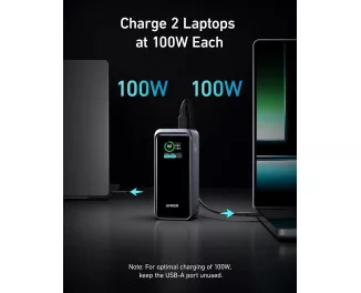 Портативний акумулятор Anker Prime 735 Power Bank 20000mAh 200W (A1336011) Black