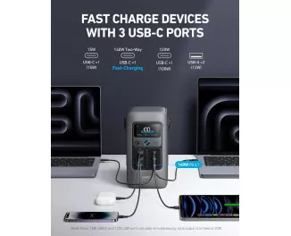 Портативний акумулятор Anker SOLIX C200 192Wh/60000mAh | 200W (A17270Z1)