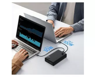 Портативный аккумулятор Baseus Adaman Metal Digital Display 24000mAh 140W Black (P10021508113-00)