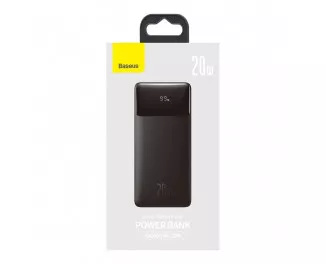 Портативный аккумулятор Baseus Bipow Digital Display 30000mAh 20W (QC3.0 PD) (PPBD050401, PPDML-N01) Black
