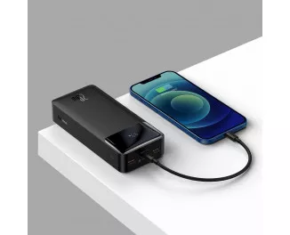 Портативный аккумулятор Baseus Bipow Digital Display 30000mAh 20W (QC3.0 PD) (PPBD050401, PPDML-N01) Black