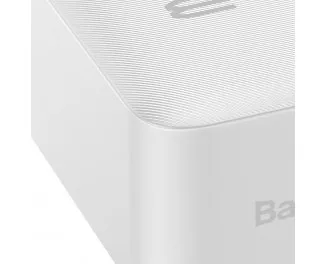 Портативний акумулятор Baseus Bipow Digital Display 30000mAh 20W (QC3.0 PD) (PPDML-N02) White
