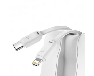 Портативный аккумулятор Baseus Elf Digital Display 10000mAh 22.5W (with USB-C/Lightning cable) (PPJL010002) White 