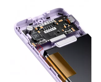 Портативний акумулятор Baseus Elf Digital Display 10000mAh 22.5W (with USB-C/Lightning cable) (PPJL010005) Purple