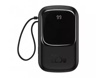 Портативный аккумулятор Baseus Qpow Digital Display 22.5W 20000mAh (with Type-C cable) (PPQD-I01) Black