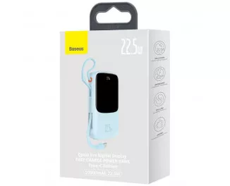 Портативный аккумулятор Baseus Qpow Pro 10000mAh 22.5W Blue (PPQD020103)