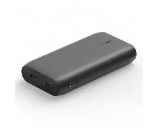 Портативный аккумулятор Belkin 20000mAh 30W PD USB-A USB-C Black (BPB002BTBK)