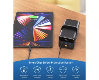 Портативний акумулятор Choetech B664 50000mAh Black (B664-CCBE)