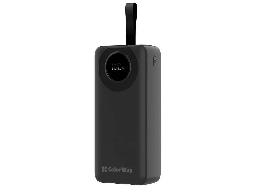 Портативный аккумулятор ColorWay EnergyPlus 30000mAh Black (CW-PB300LPB4BK-PDD)