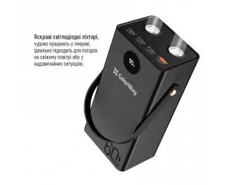 Портативний акумулятор акумулятор ColorWay Powerful 60000mAh Black (CW-PB600LPA5BK-PDD)