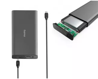 Портативный аккумулятор Hama Universal 26800mAh PD 5-20V/60W Grey (00200012)