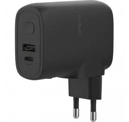 Портативний акумулятор + ЗП Belkin Boost Up Charge 25W + Power Bank 5K + Travel Adapter Kit + Кабель Type-C 1,0м  (BPZ003BT1MBK-B6) Black
