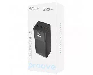 Портативный аккумулятор Proove Giant 100W 40000mAh Black (PBGI99320001)