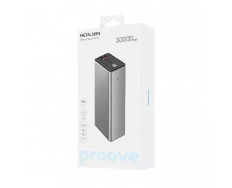 Портативний акумулятор Proove Metalskin 65W 30000mAh Gray (PBM365210004)