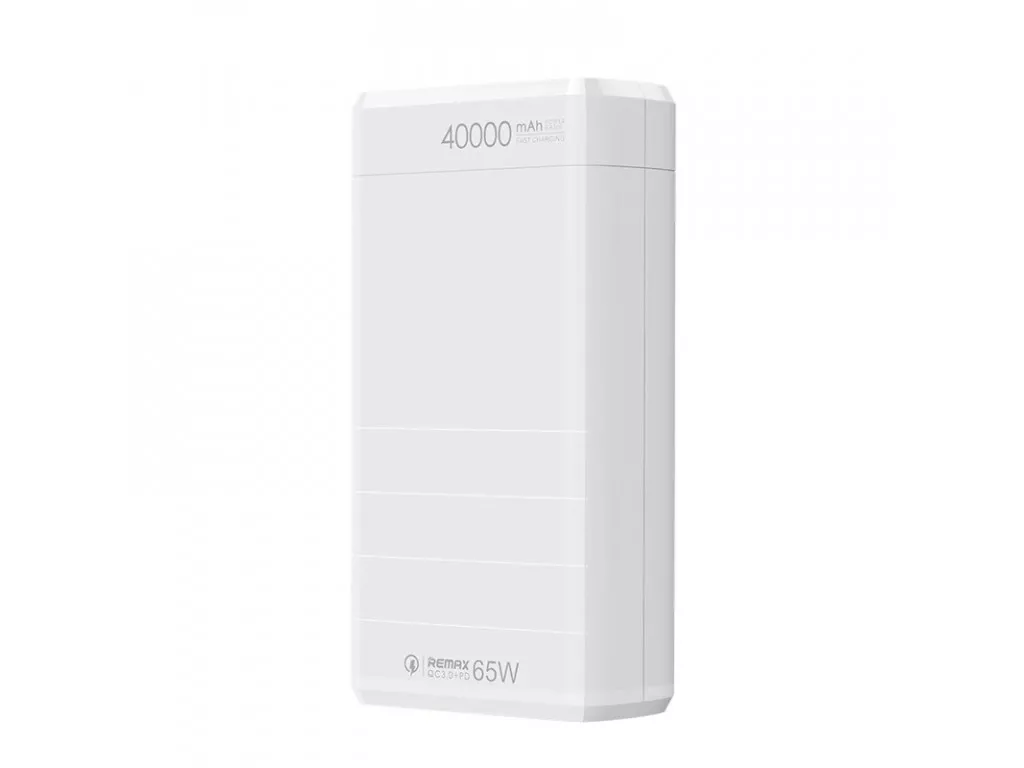 Портативный аккумулятор Remax RPP-310 Dinba 65W 40000 mAh (QC3.0+PD) White