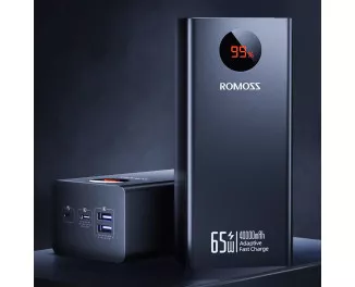 Портативный аккумулятор Romoss Pro 65W 40000mAh Black (PEA40S)