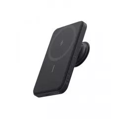 Портативний акумулятор з бездротовою зарядкою Anker 622 Magnetic Battery 5000mAh [MagGo with PopSockets Grip] - Black (A1612011)