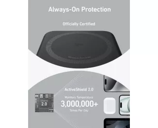 Портативный аккумулятор с беспроводной зарядкой Anker MagGo Power Bank 10000mAh Black (A1654011)