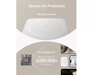 Портативный аккумулятор с беспроводной зарядкой Anker MagGo Power Bank 10000mAh White (A1654021)