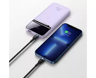 Портативный аккумулятор с беспроводной зарядкой Baseus Magnetic 10000mAh 20W (Qi 10W) (2022 Edition) (PPCX010105) Purle