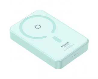 Портативный аккумулятор с беспроводной зарядкой Baseus Magnetic Bracket 2-in-1 Wireless Charger and Holder 20W 5000mAh (P10064101333-00) Mint 