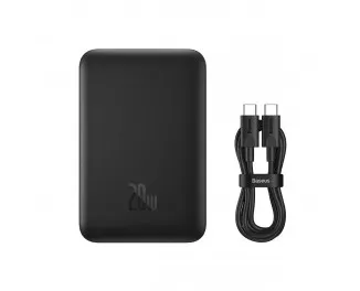 Портативный аккумулятор с беспроводной зарядкой Baseus Magnetic Mini 10000mAh 20W (Qi 15W) (P10059001113-00) Black