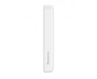 Портативный аккумулятор с беспроводной зарядкой Baseus Magnetic Mini 10000mAh 20W (Qi 15W) (P10059001223-00) White
