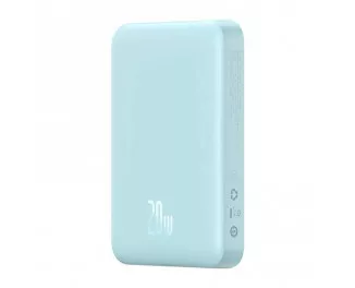 Портативный аккумулятор с беспроводной зарядкой Baseus Magnetic Mini 10000mAh 20W (Qi 15W) (P10059001313-00) Blue