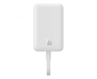 Портативный аккумулятор с беспроводной зарядкой Baseus Magnetic Mini 10000mAh 30W White (P1002210B223-00)