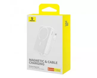 Портативный аккумулятор с беспроводной зарядкой Baseus Magnetic Mini 10000mAh 30W White (P1002210B223-00)