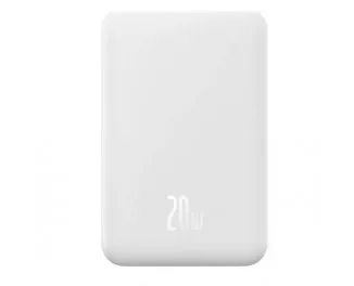 Портативный аккумулятор с беспроводной зарядкой Baseus Magnetic Mini 20000mAh 20W White (PPCX150002)