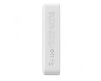 Портативный аккумулятор с беспроводной зарядкой Baseus Magnetic Mini 20000mAh 20W White (PPCX150002)