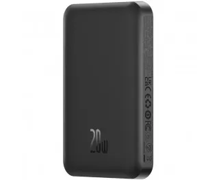 Портативный аккумулятор с беспроводной зарядкой Baseus Magnetic Mini 5000mAh 20W (Qi 15W) (P10022107113-00) Black