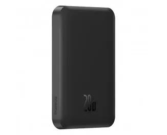 Портативный аккумулятор с беспроводной зарядкой Baseus Magnetic Mini 5000mAh 20W (Qi 15W) (P10022107113-00) Black