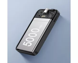 Портативный аккумулятор с беспроводной зарядкой Baseus Magnetic Mini 5000mAh 20W (Qi 15W) (P10022107113-00) Black