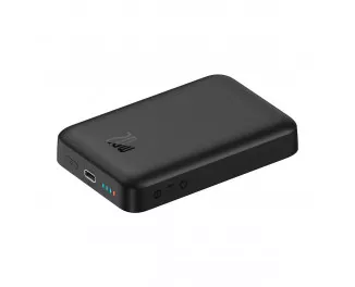 Портативний акумулятор з бездротовою зарядкою Baseus Magnetic Mini (Overseas Edition) 10000mAh 20W (Qi 15W) (PPCX070001) Black